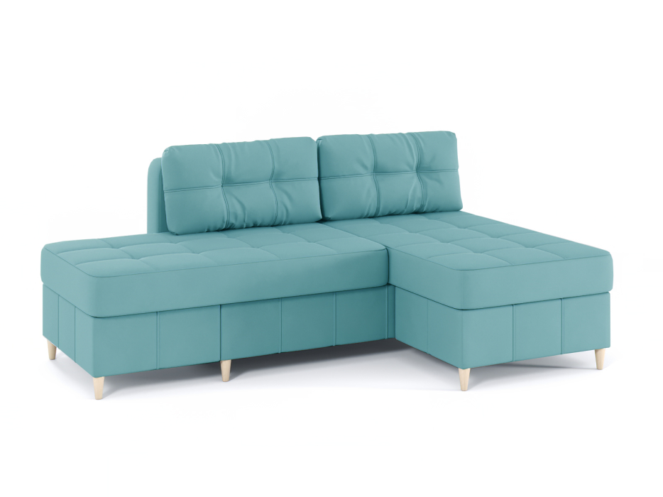 Диваны угловые в гостиную, Диван-кровать угловой Оливер Люкс 2 еврокнижка-трансформер, велюр