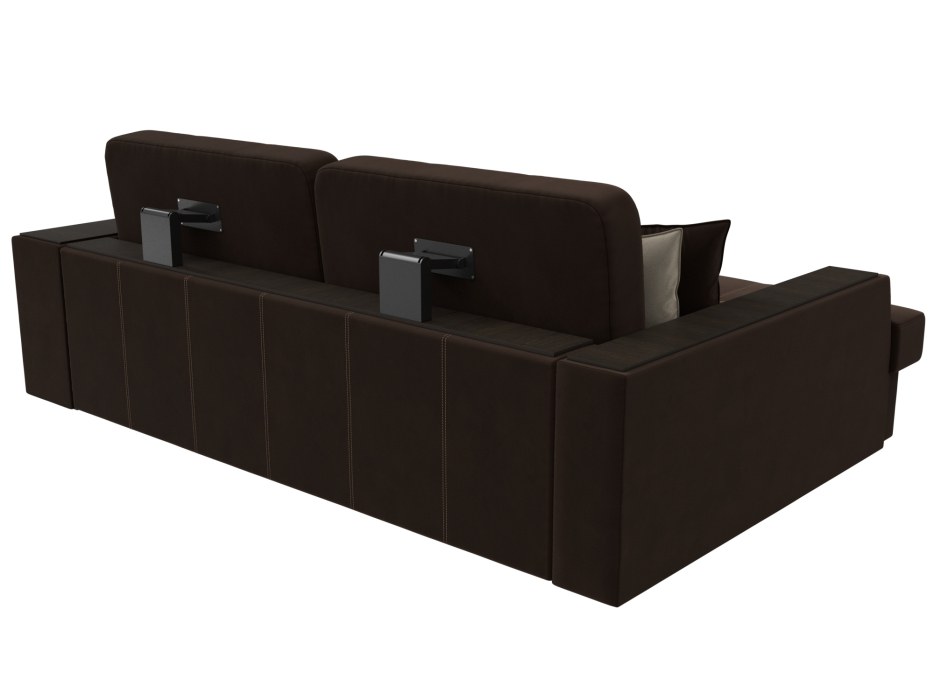 Диваны угловые в гостиную, Угловой диван Брюссель левый угол, микровельвет