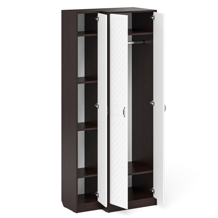 Прихожие, Пенал в прихожую и шкаф две двери П-6 МДФ фрезеровка ромб