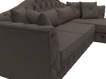 Диван угловой Артис правый угол, рогожка Амур