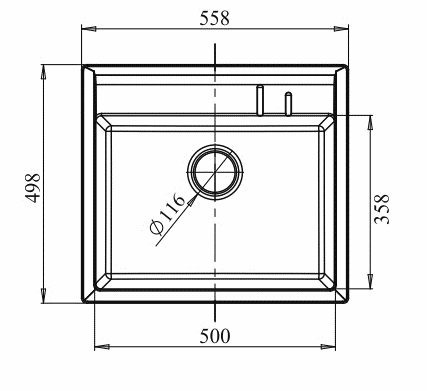 Кухонные мойки, Мойка GranFest QUADRO GF-Q560