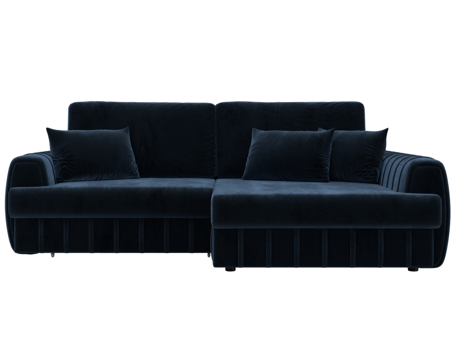 Диваны угловые в гостиную, Диван угловой Лига-057 НПБ угол правый, велюр TOWER