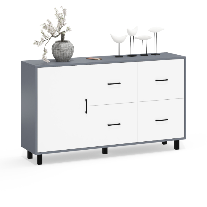 Комоды, Комод-тумба 4-ре ящика и дверка РВК 125-1504