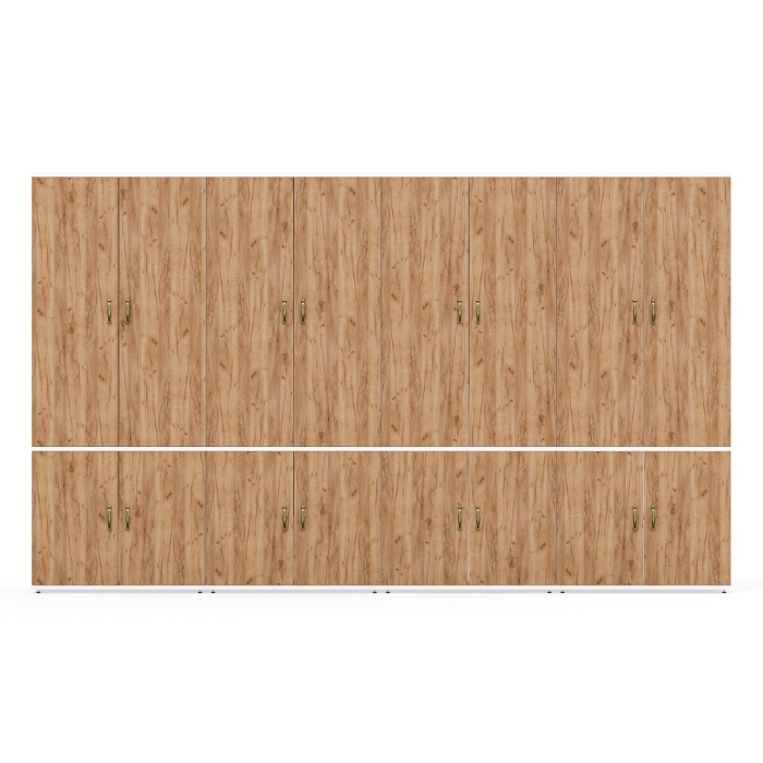 Шкафы двухстворчатые, Шкафы Лидер-8 МД 20Б комплект для прихожей из четырёх шкафов