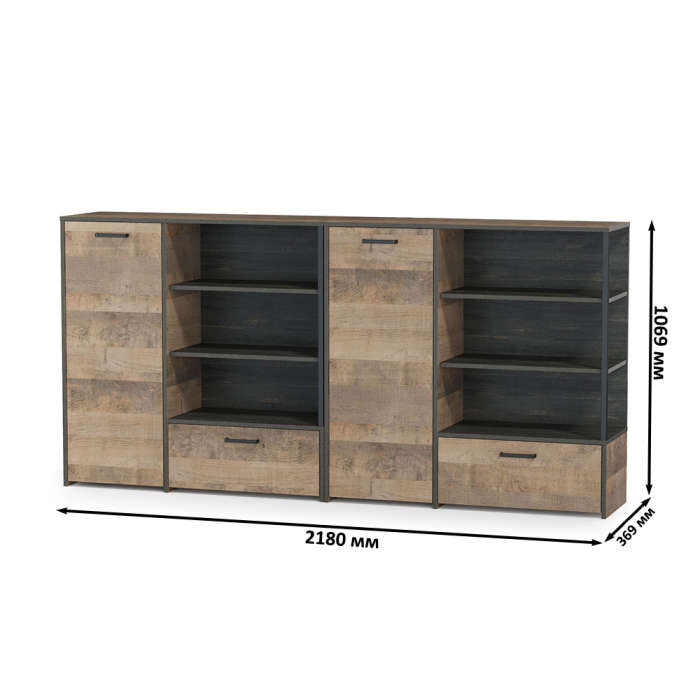 Комоды, Два комода с дверкой и ящиком Трувор