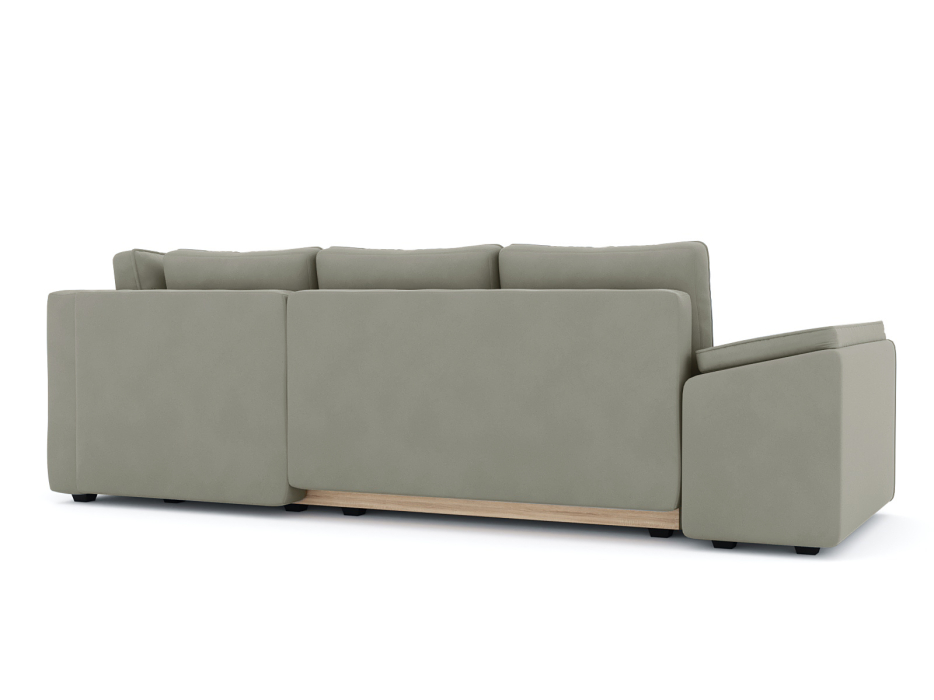 Диваны угловые в гостиную, Диван-кровать угловой Хавьер  ПБ еврокнижка, велюр