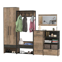 Прихожая модульная в стиле лофт Трувор № 234