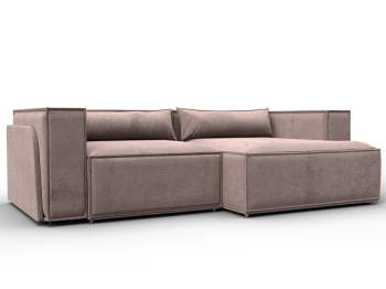 Диван угловой Лига-061 угол правый, велюр TOWER