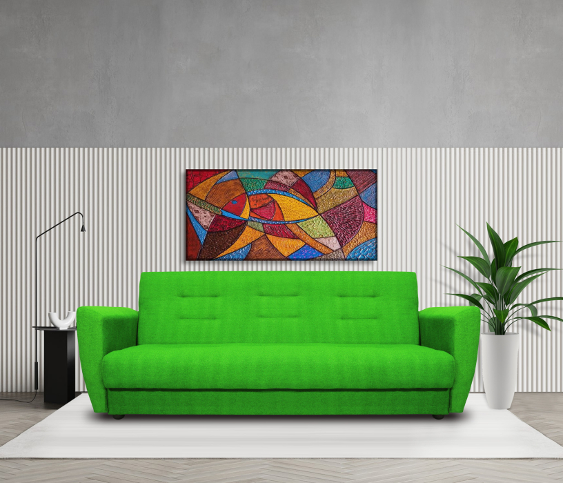 Диваны с ящиком для белья, Диван-кровать Лира, астра, 120