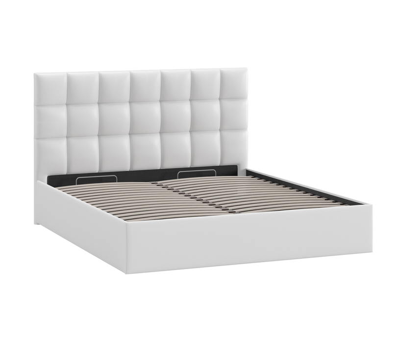 Кровати с мягким изголовьем, Эмбер кровать с подъемным механизмом (экокожа)