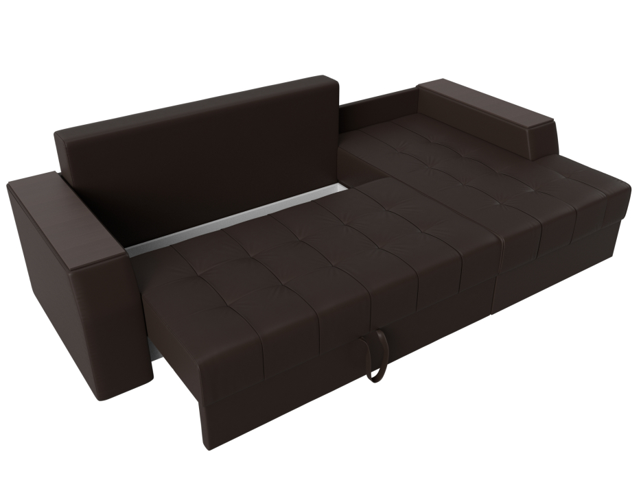 Диваны угловые в гостиную, Угловой диван Эмир БС правый угол, экокожа