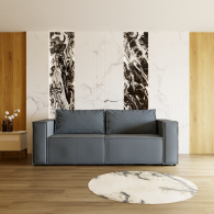 Диваны с ящиком для белья, Прямой диван Рашт ППУ, велюр