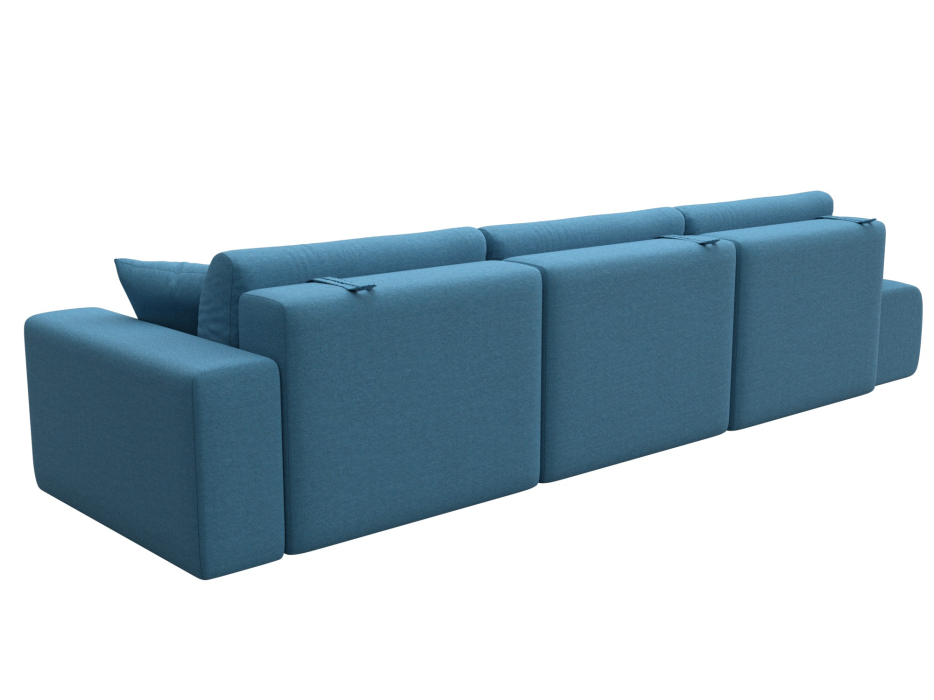 Диваны еврокнижки, Диван прямой Лига-036 НПБ Модерн Лонг подлокотник справа, рогожка Амур