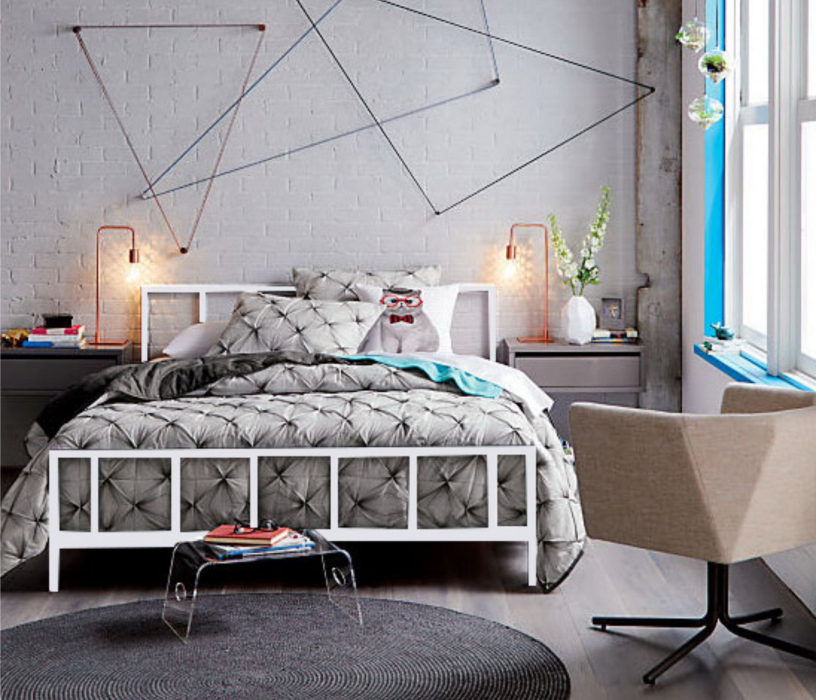 Кровати 90 см, Кровать в стиле лофт Денвер 0.9