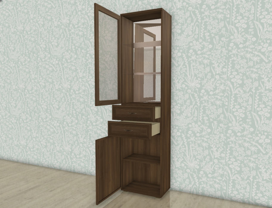 Шкафы одностворчатые, Модульная система Карина Шкаф ШК-1047