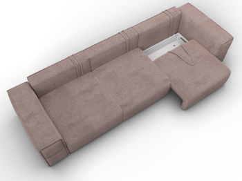 Диван прямой Лига-058 НПБ Лонг, велюр TOWER