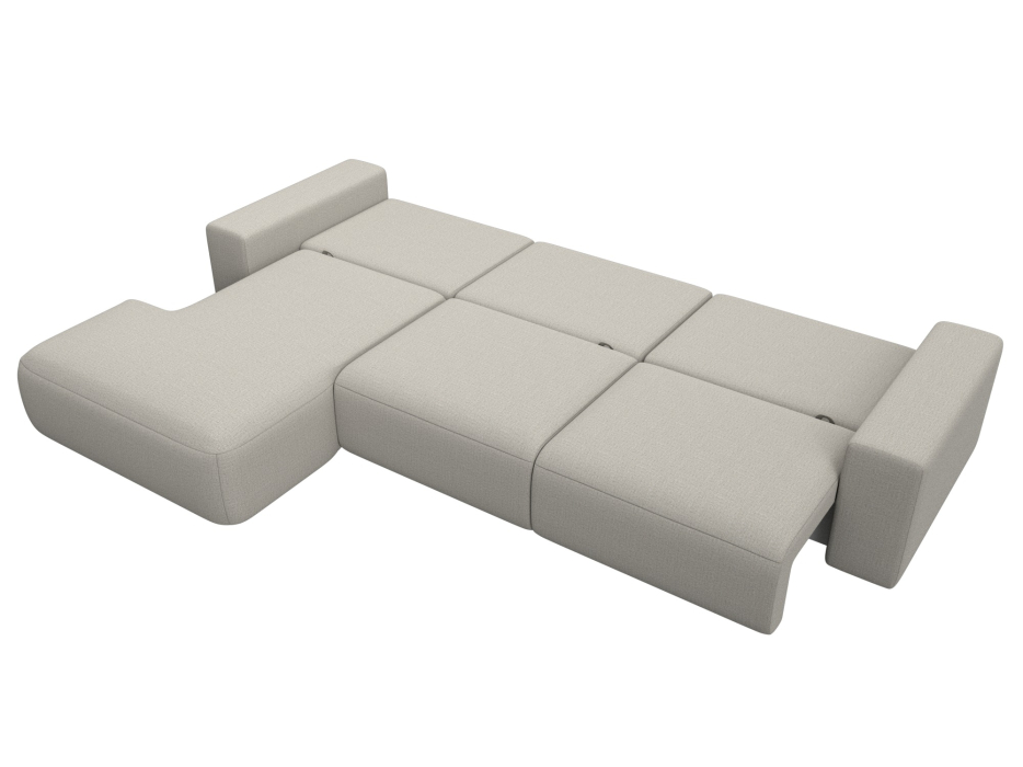 Диваны угловые в гостиную, Диван угловой Лига-036 НПБ Классик Лонг левый угол, рогожка Амур