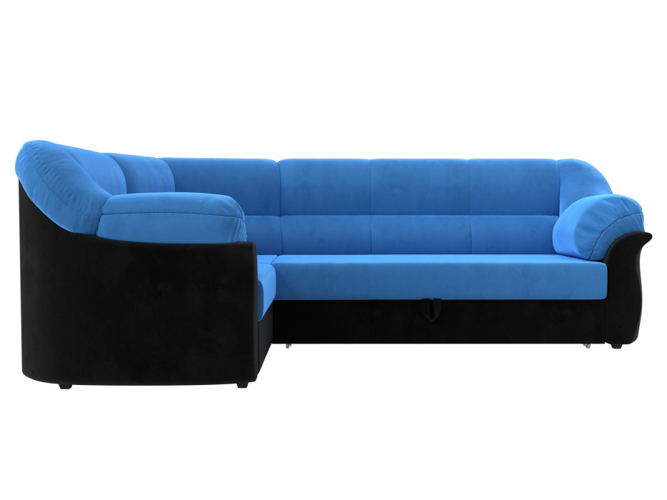 Диваны угловые в гостиную, Диван угловой Карнелла левый угол, велюр