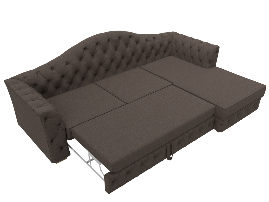 Диваны угловые в гостиную, Диван угловой Артис правый угол, рогожка Амур