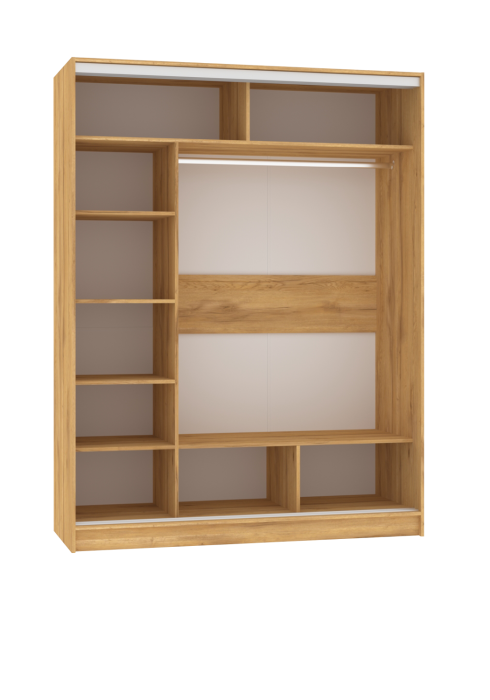 Шкафы-купе 2-х дверные, Шкаф-купе 2-дв  Strike 1600 лдсп/лдсп  (в2105*ш1600*г595)