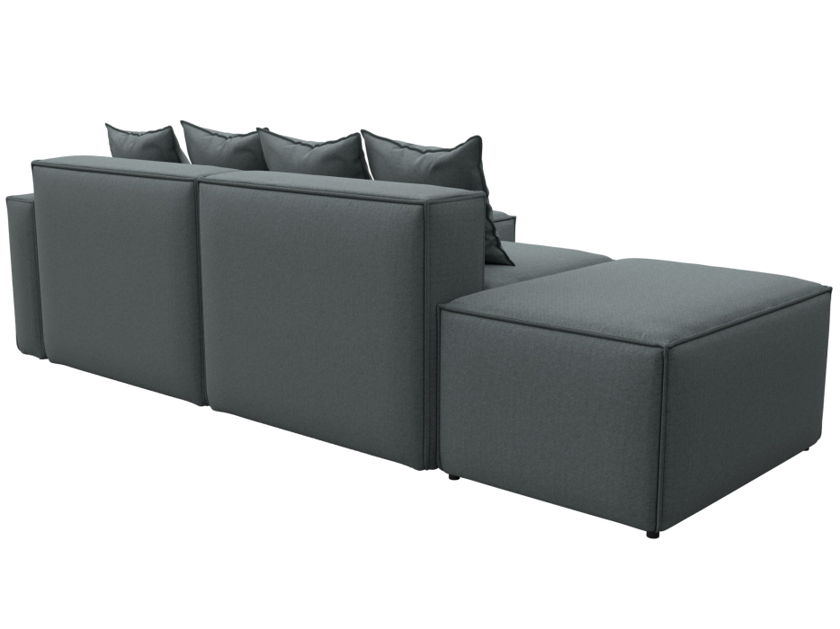 Диваны угловые в гостиную, Диван угловой модульный Лига-063 угол правый, рогожка Амур