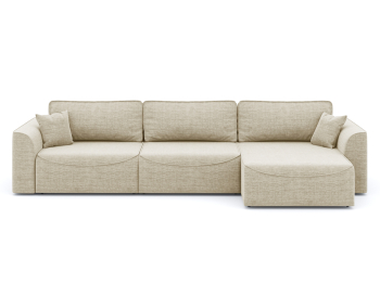 Диван-кровать угловой Рафаэль 3 секции еврокнижка НПБ, рогожка Люкс