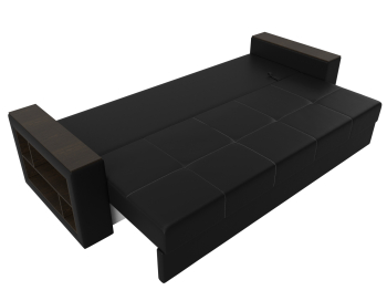 Диван прямой Дубай Лайт полки слева, экокожа