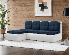 Диваны угловые в гостиную, Диван угловой Кормак (Велюр + Экокожа)