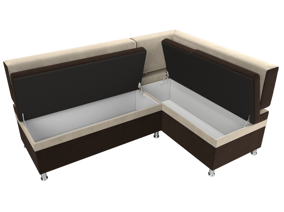 Кухонные уголки, Кухонный уголок Стайл правый угол, микровельвет