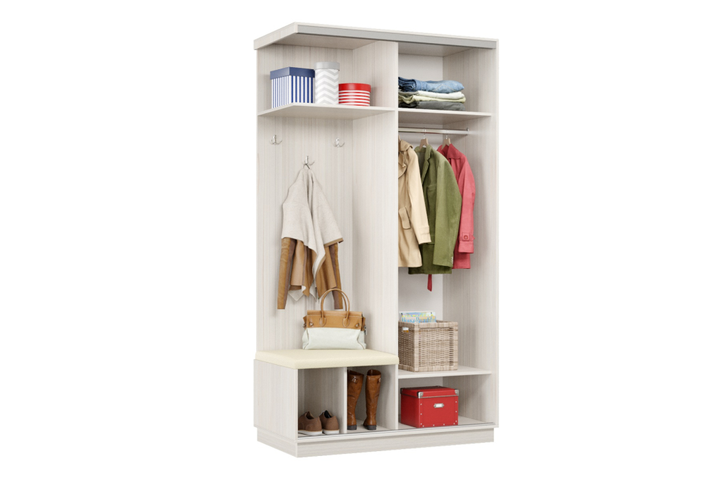 Прихожие, Прихожая Премьер 02 Лайт 05 Левая Мягкая