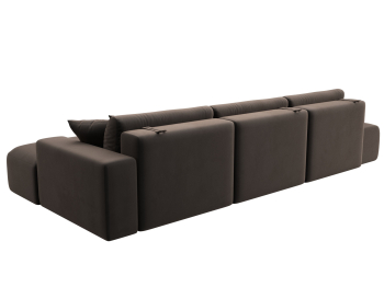 Диван угловой Лига-036 Модерн Лонг правый угол, велюр