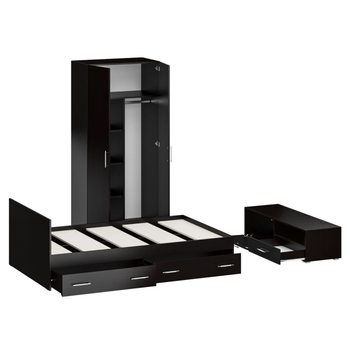 Спальные гарнитуры, Спальня Стандарт № 3 с кроватью 1200 с ящиками