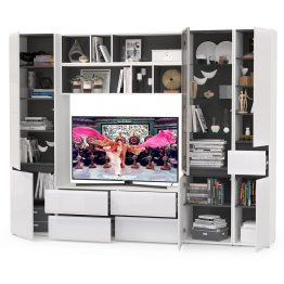 Широкая стенка в гостиную Сидней № 31