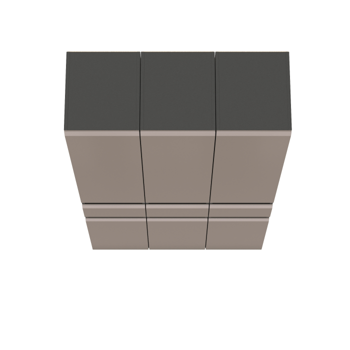 Шкафы распашные, Три пенала с выдвижными ящиками Сидней