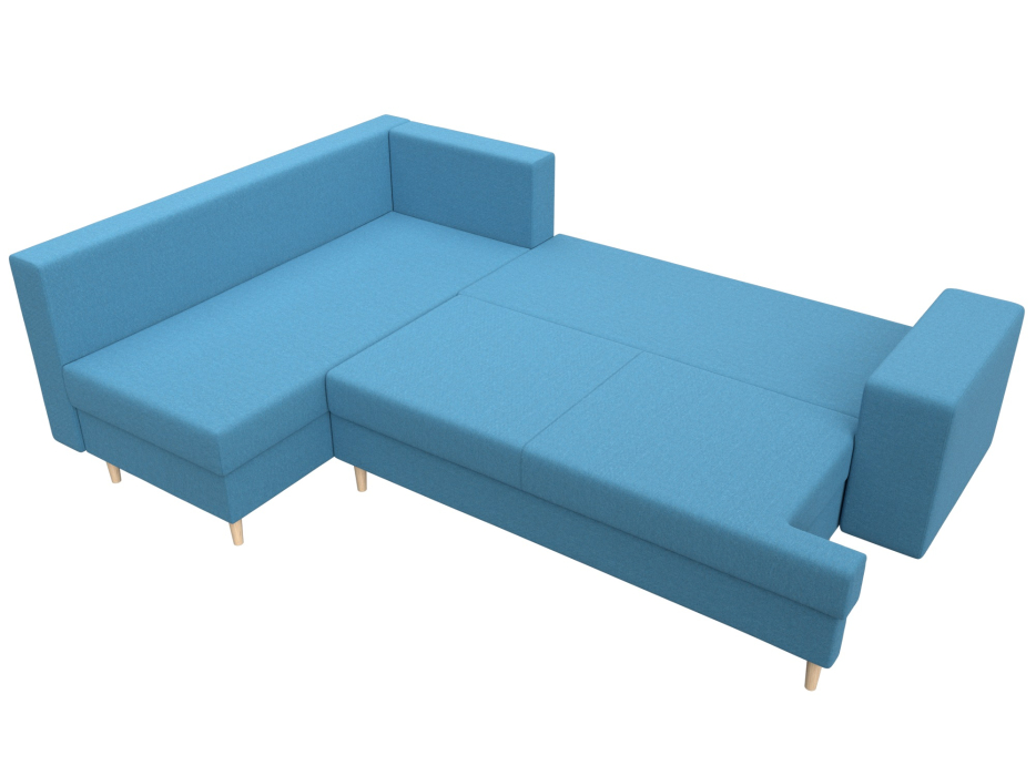 Диваны угловые в гостиную, Диван угловой Сильвана левый угол, рогожка Амур