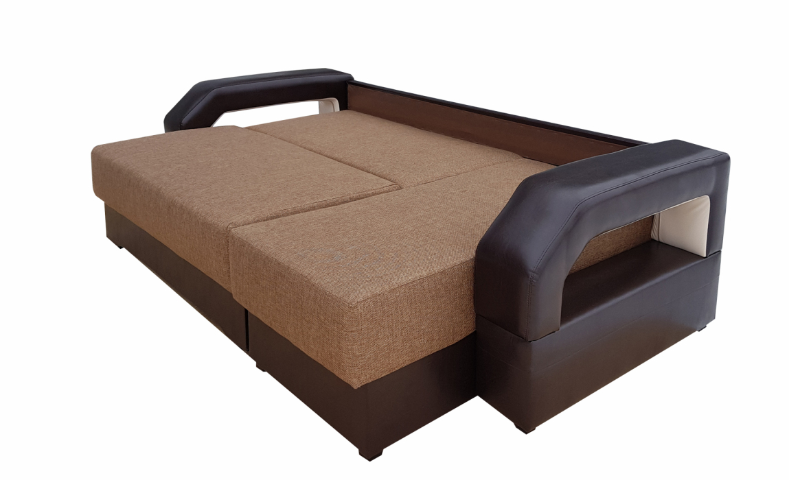 Диваны угловые, Диван угловой Манчестер 160 с подсветкой, правый, рогожка/экокожа