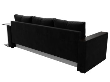 Диван прямой Атланта со столом справа, велюр