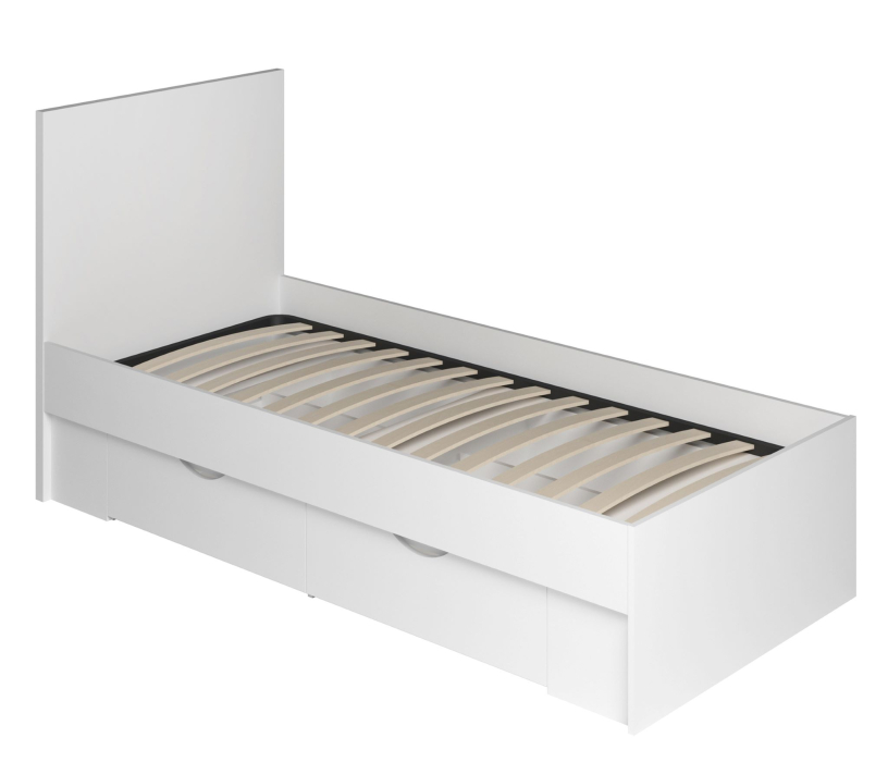 Кровати одноярусные, Кровать Фреш с ящиками КРФР 1-Я 900