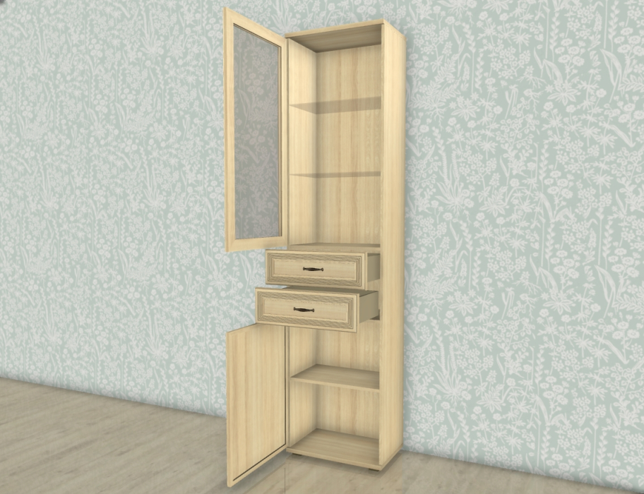 Шкафы одностворчатые, Модульная система Карина Шкаф ШК-1047
