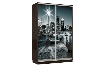 Шкаф-купе Премьер Лайт 02 Мини Ф-1356 двухдверный