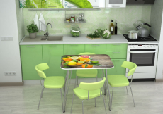 Обеденные столы, Стол Фрукты Фотопечать