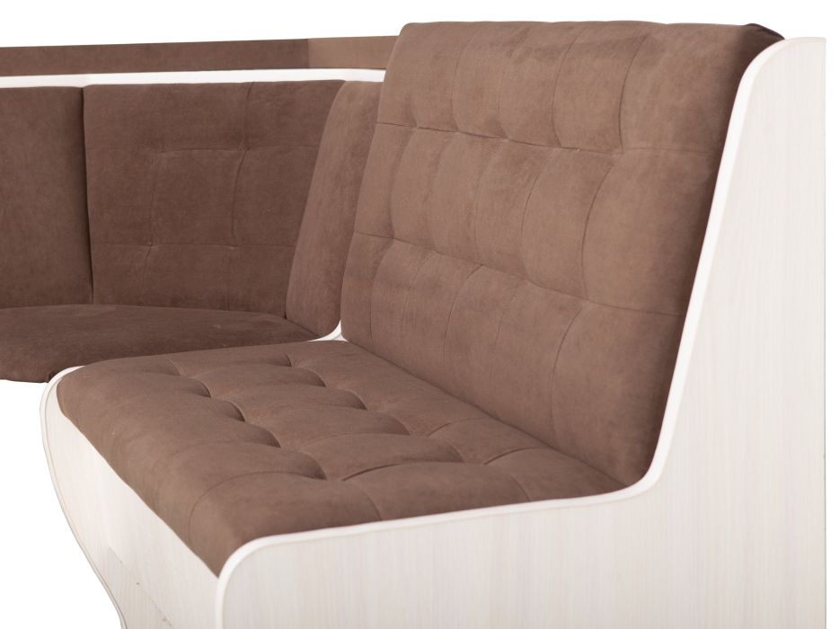 Кухонные уголки, Кухонный уголок Стиль 1Л (со столом СТ4) Дуб млечный / велюр