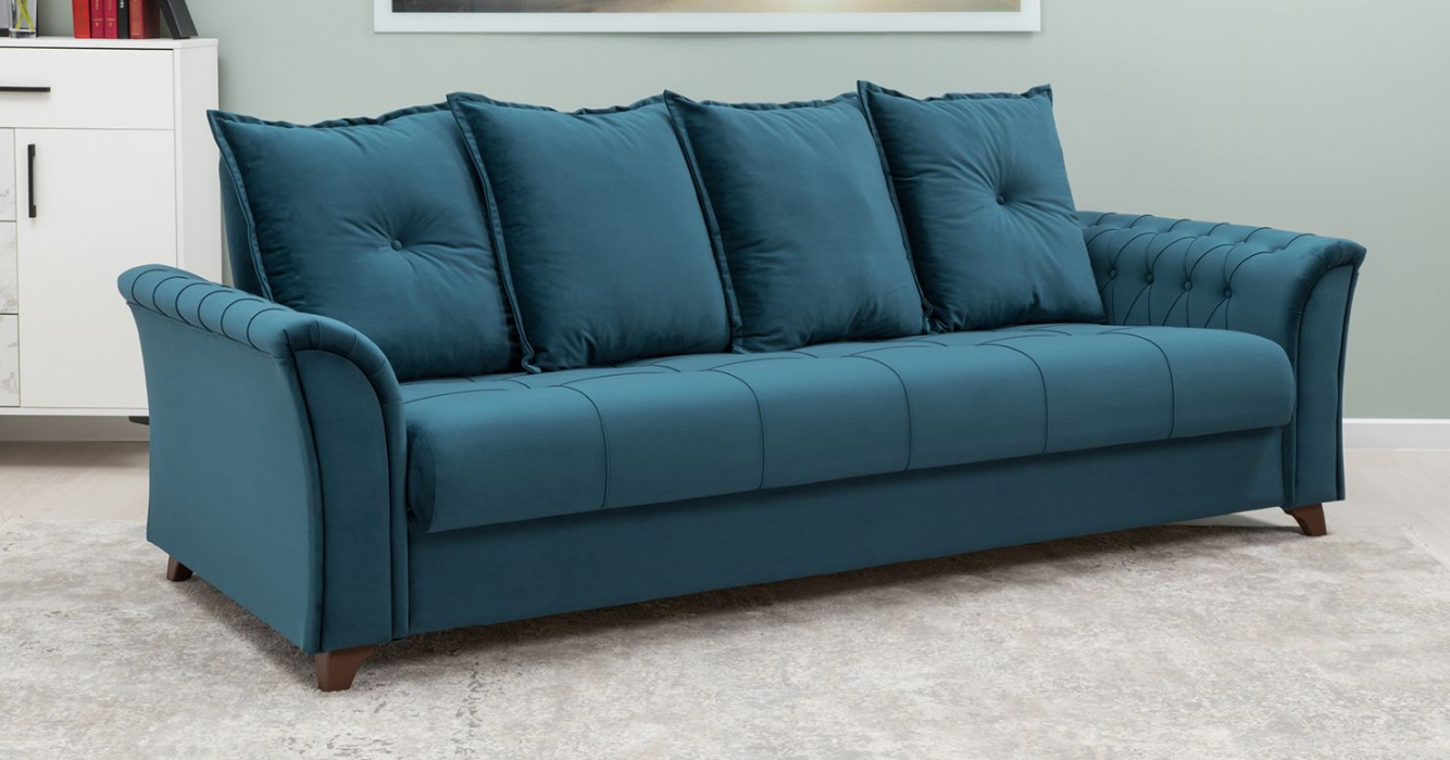 Диваны с ящиком для белья, Диван прямой Ирис