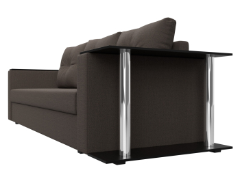 Диван прямой Атланта со столом справа, рогожка Амур