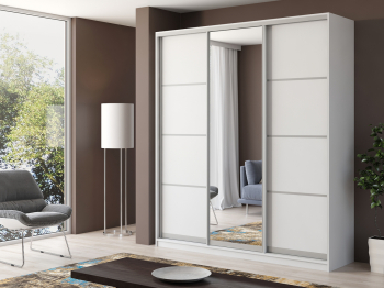 Шкаф купе 3-х дверный Айсберг 200 +зеркало