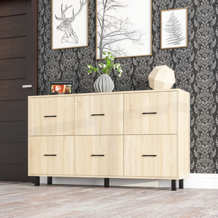 ТВ-тумбы, Комод шесть выдвижных ящиков РВК 127-1504