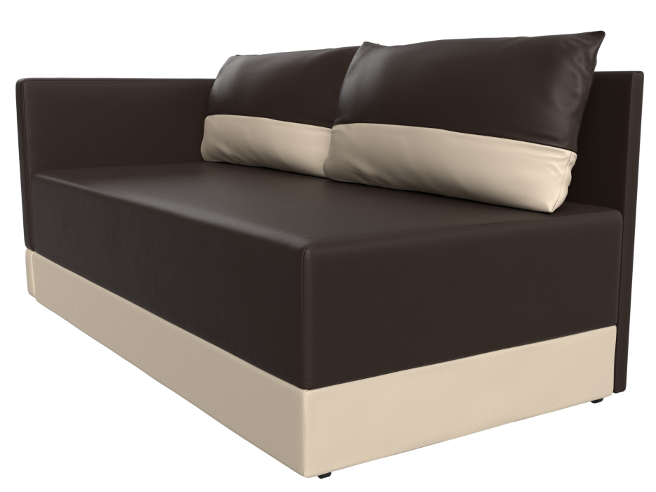 Кушетка диван, Кушетка Никас левая, экокожа