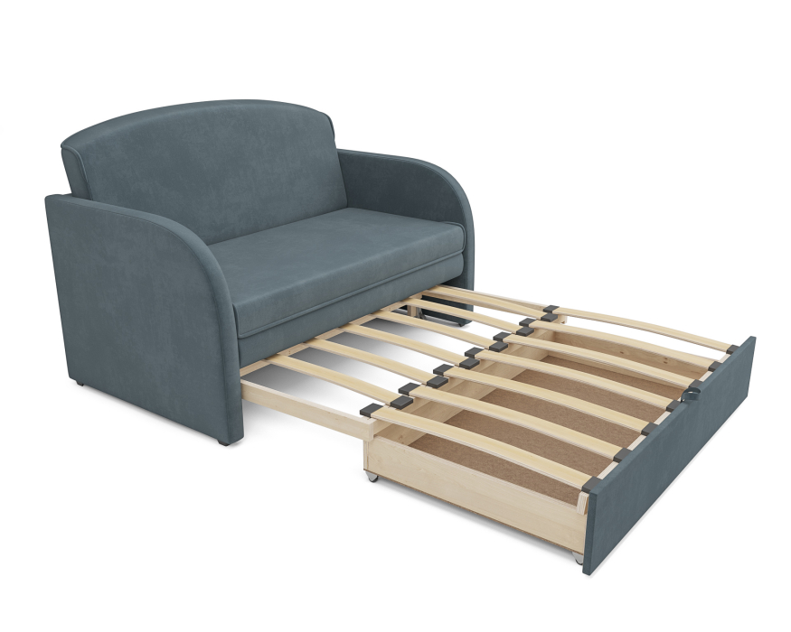 Диваны кровати со спальным местом, Диван прямой выкатной Малютка (Велюр)