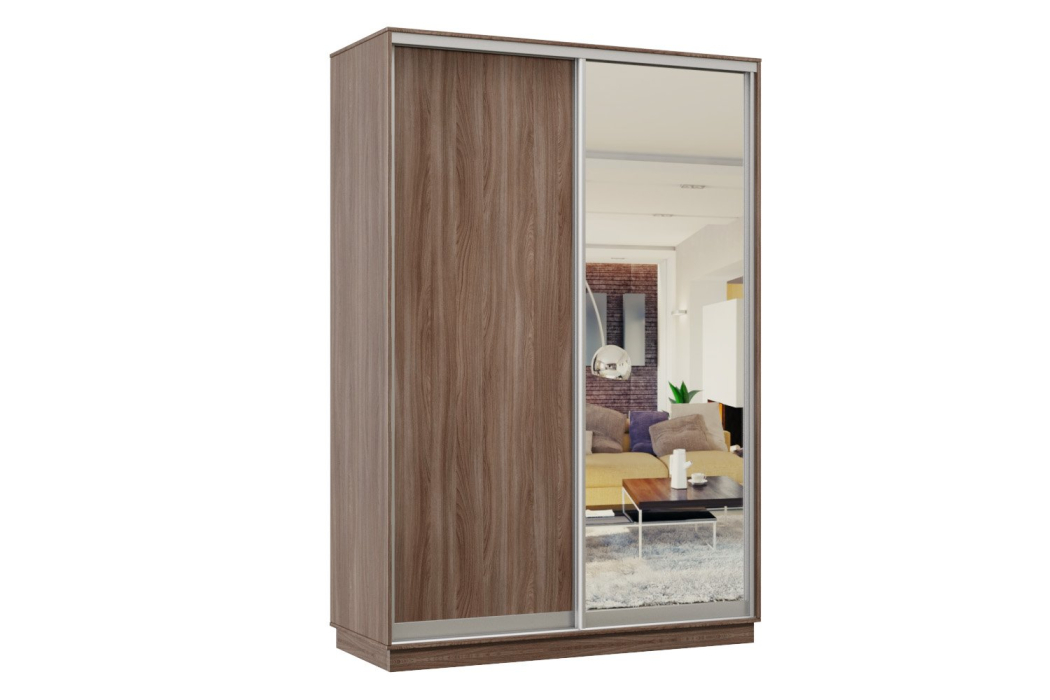 Шкафы-купе, Шкаф-купе Премьер Лайт 02 (02;01) двухдверный