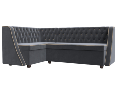 Диваны угловые кухонные, Кухонный угловой диван Лофт левый угол, велюр